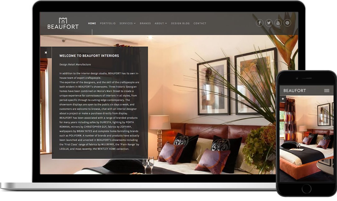 Website Launch for Beaufort Interiors